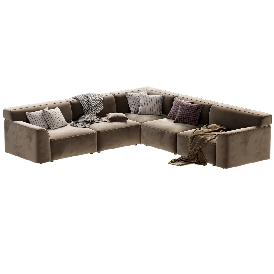 Morell 5 Piece Upholstered Reversible L Sectional Image 2