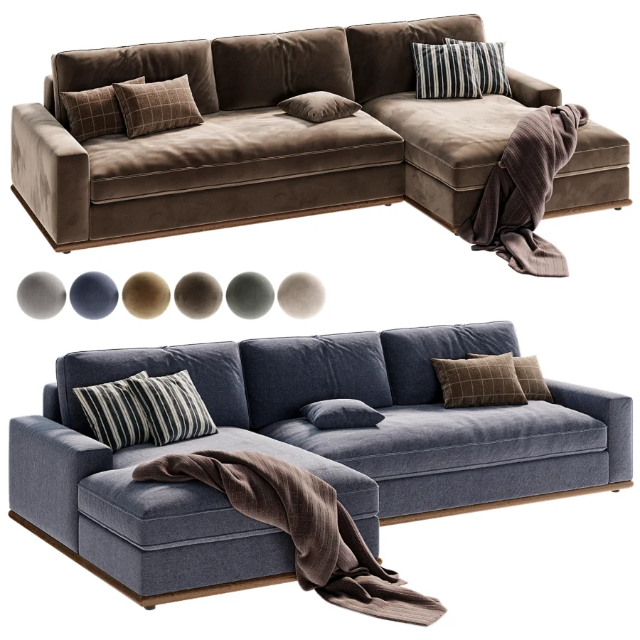 Ethan 2 Piece Chaise Sectional Image 5