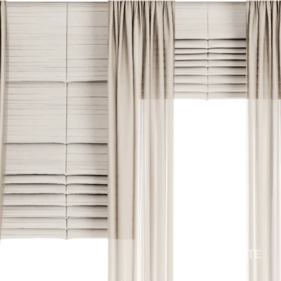 Silk and Cotton Curtain Set 122 Image 4