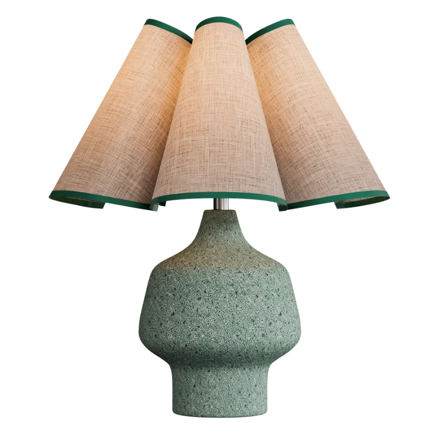 Table Lamp ValueLights Jamie Green Ceramic Table Lamp by Matalan Image 2