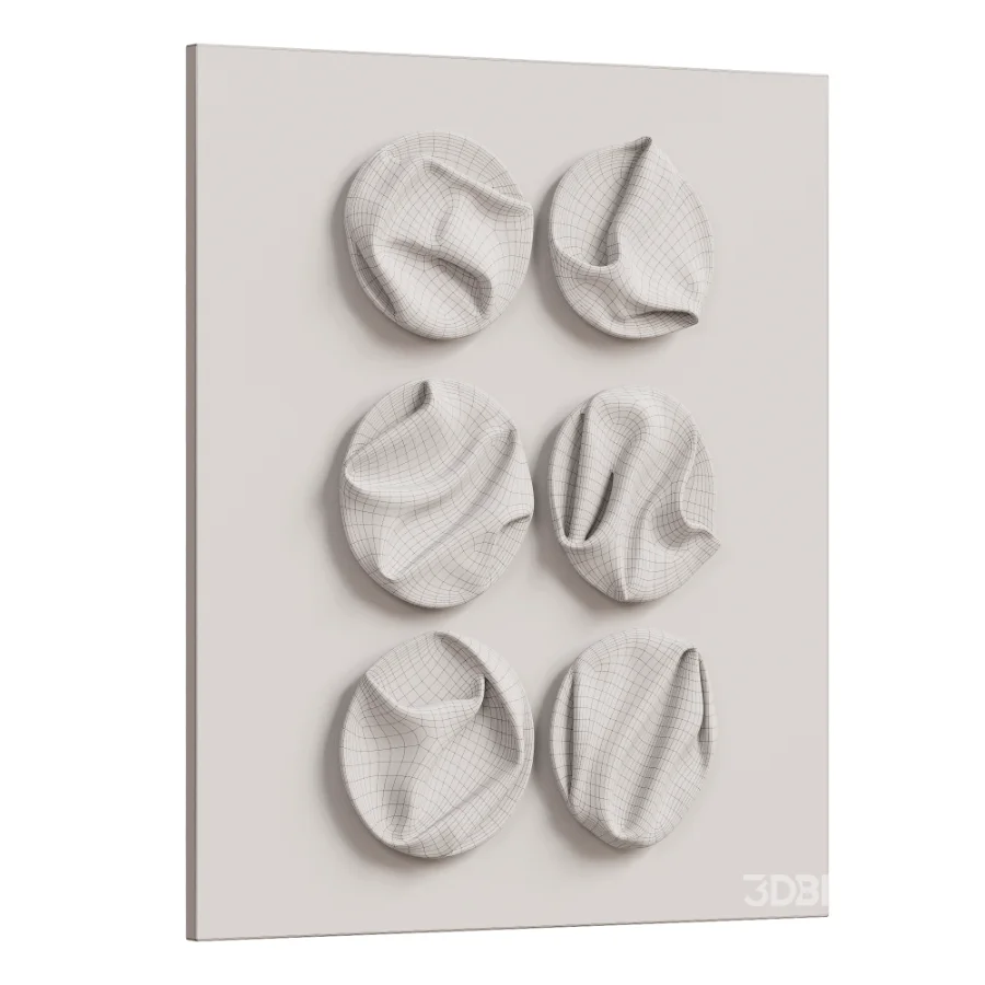 Wall Decor Abstract Folded Round Metal Panel 22 Image 6