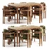 Dining set Teti Chair Extending Dining Table - Thumbnail 2