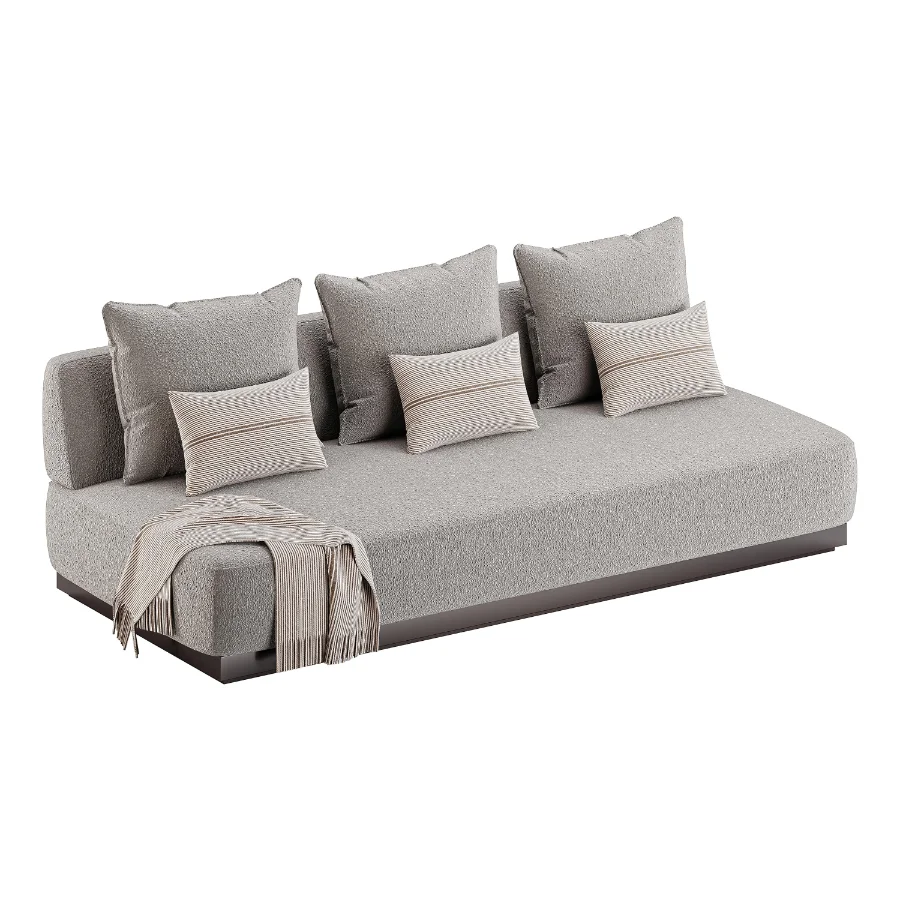Amalfi 3 Seat Armless Sofa Image 1