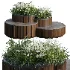 Bench with Plants – Urban Furniture 04 - Thumbnail 1