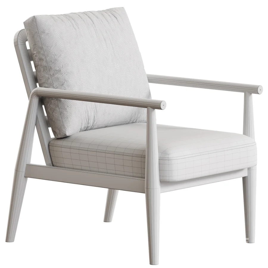 Solid Wood Frame Arm Chair Image 5