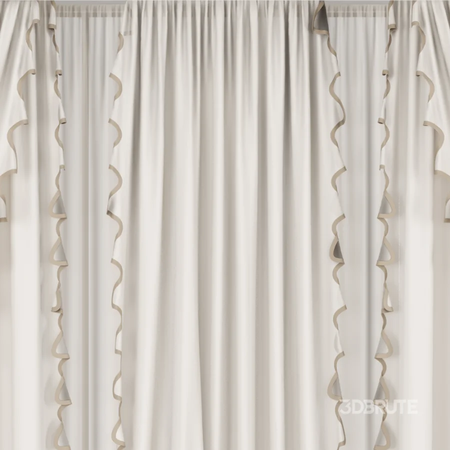 Silk and Cotton Curtain Set 126 Image 4