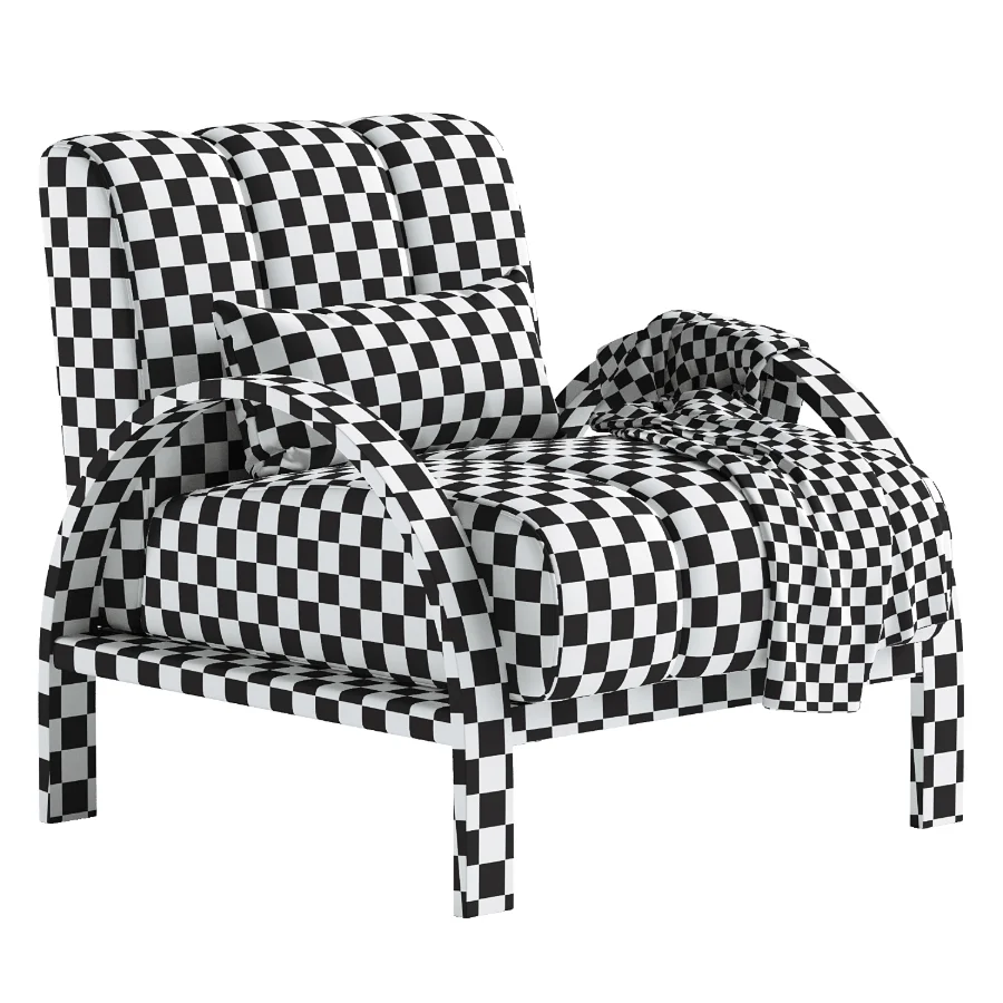 Boucle Ash Wood Accent Chair Image 7