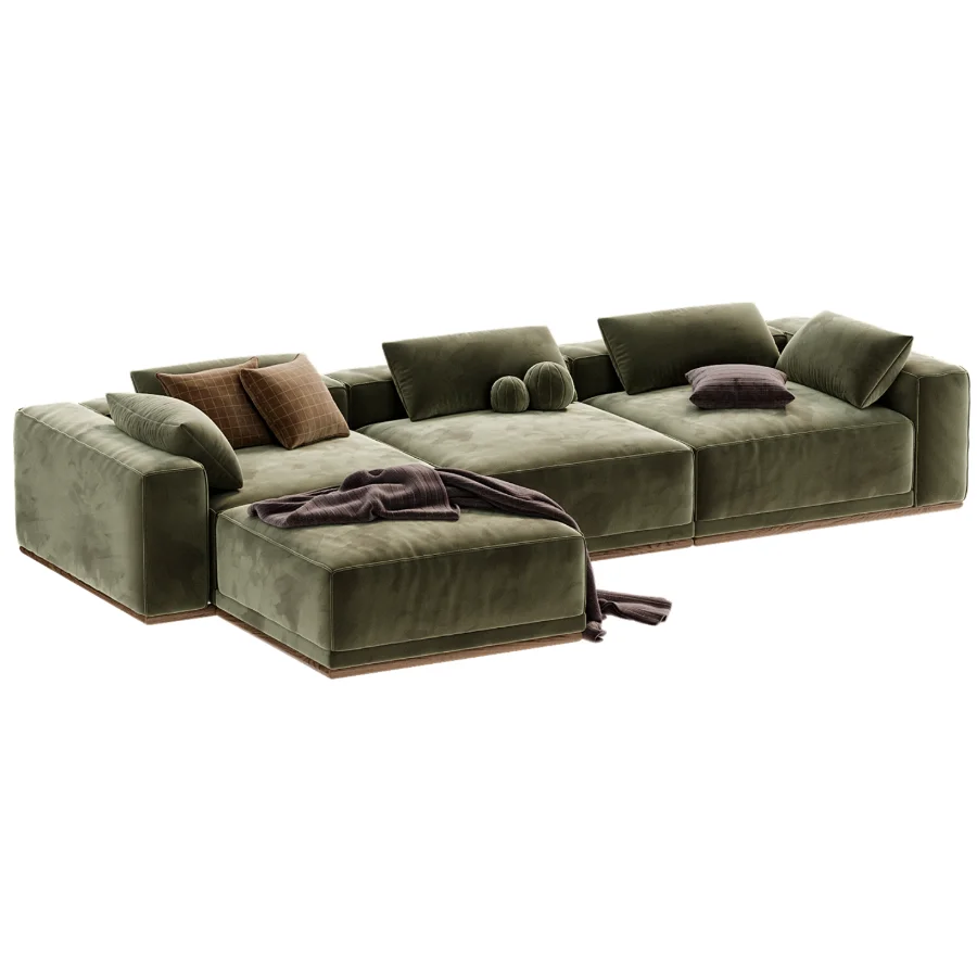 Yogi Sofa Chaise Sectional Image 1