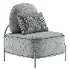 Yellow Linen Accent Chair - Thumbnail 6