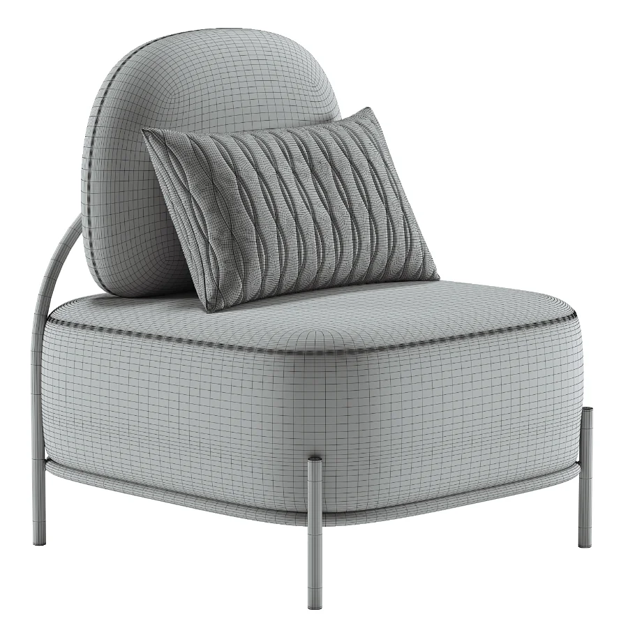 Yellow Linen Accent Chair Image 6