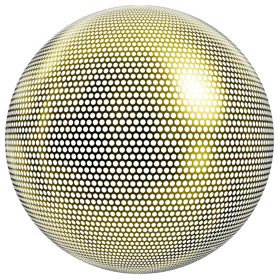 FB327 Metal Patterned circular steel | PBR | 6MAT | 4K Image 7