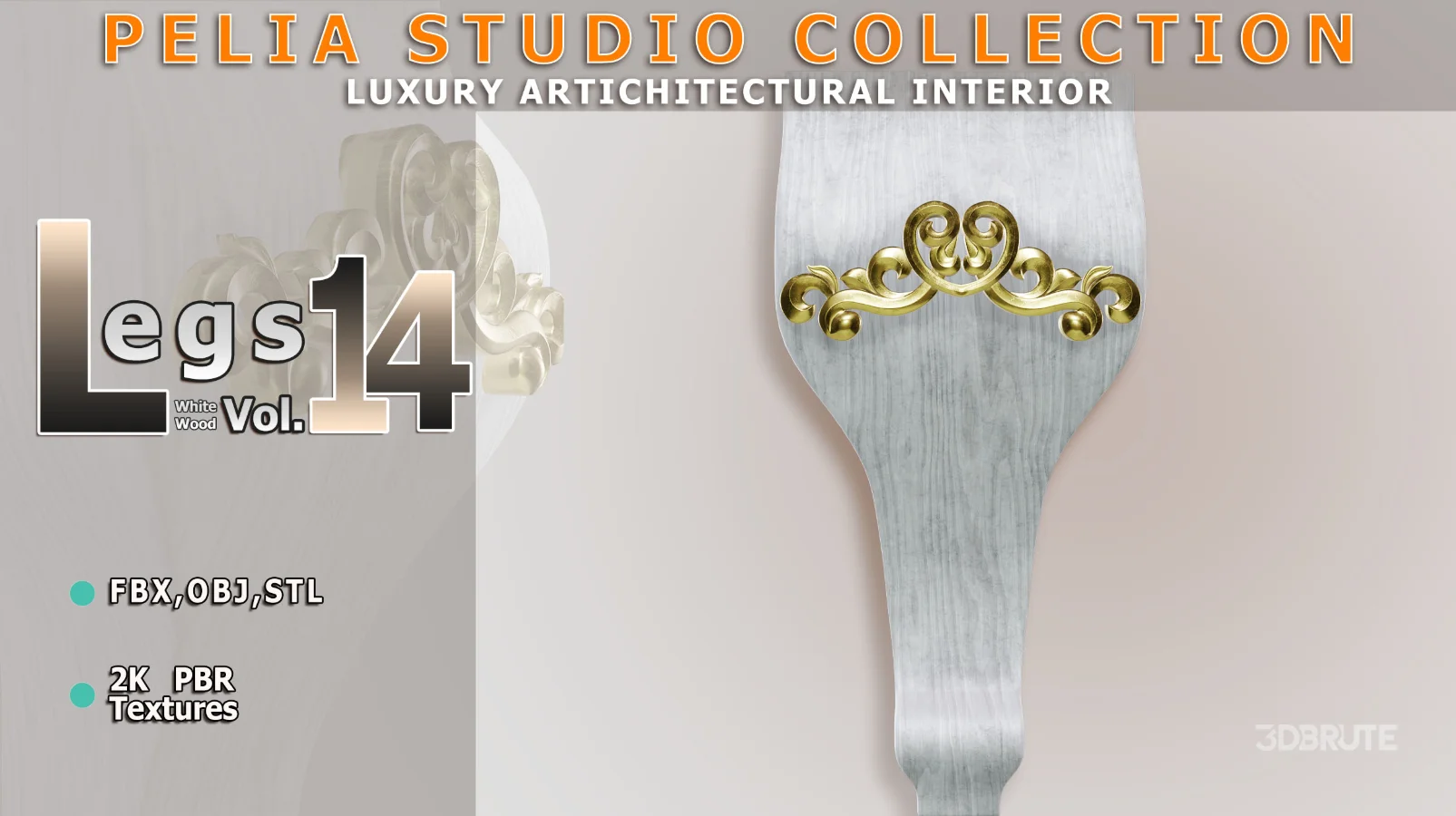 Leg-14-WhiteWood Image 1