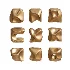 Wall Art Set of Modern Sculptural Clay Elements - Thumbnail 3