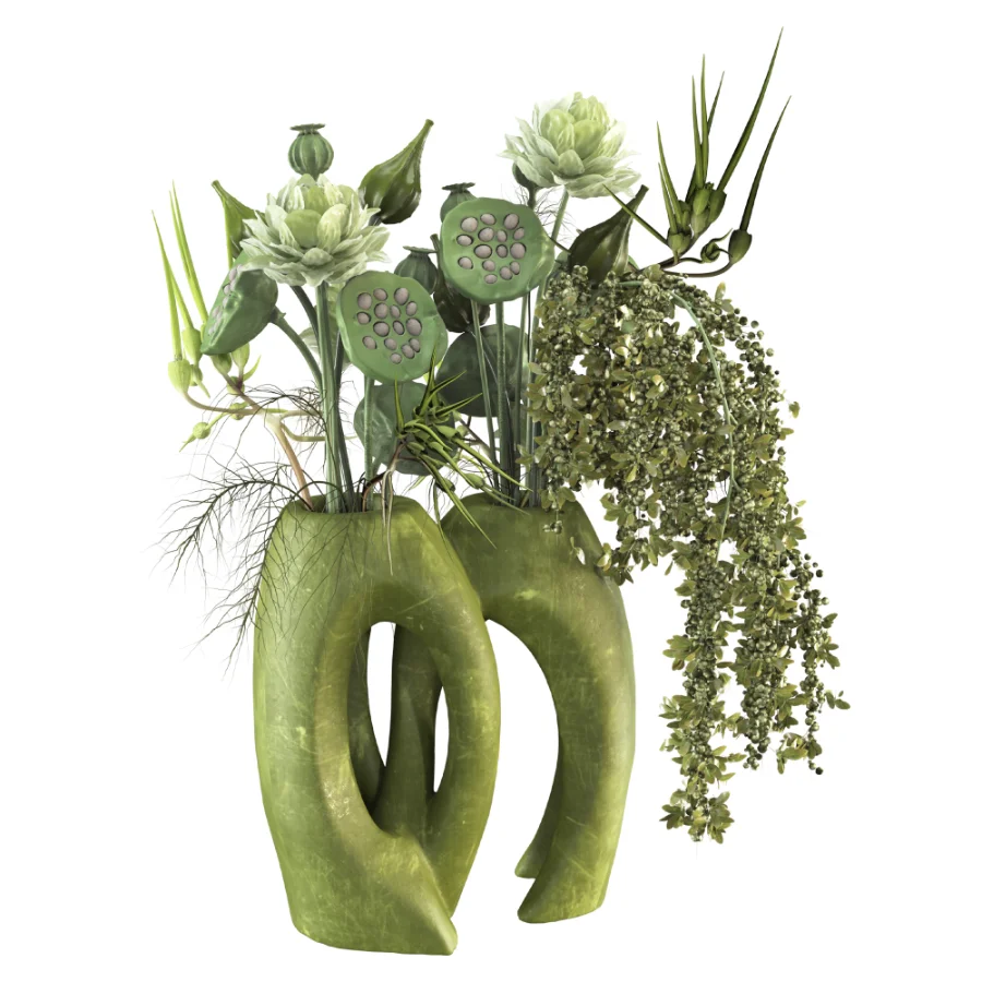 Verdelle Botanical Vase Set 059 Image 1