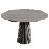 Akira Fluted Round Wooden Table - Thumbnail 4