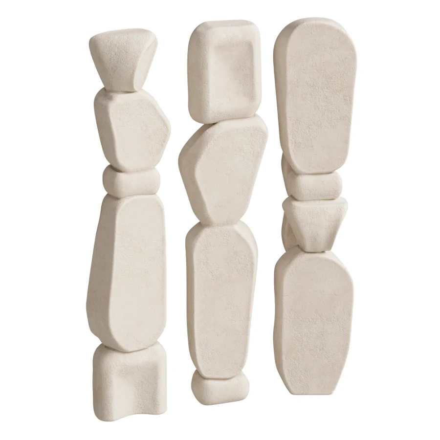 Minimalist Plaster Stacked Sculptures Image 2