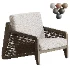 Solid Color Ash Arm Chair - Thumbnail 1