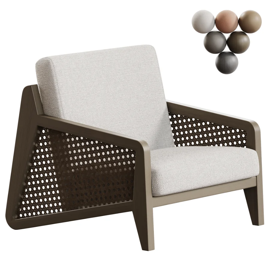 Solid Color Ash Arm Chair Image 1