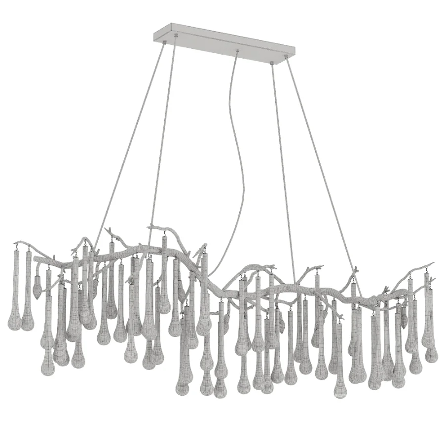 Aqua Makrama Chandeliers Image 4