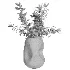 Decorative floral arrangement with red berries and green foliage in a sculptural vase (Skimmia) - Thumbnail 7