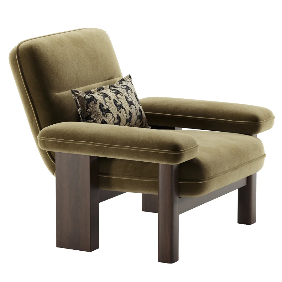 Boucle Accent Chair Image 2