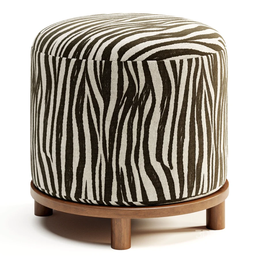 Bisou Performance Jacquard Ottoman Image 6