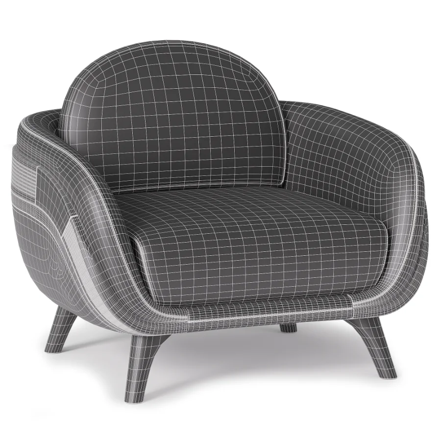 Modern Lounge Armchair Image 6