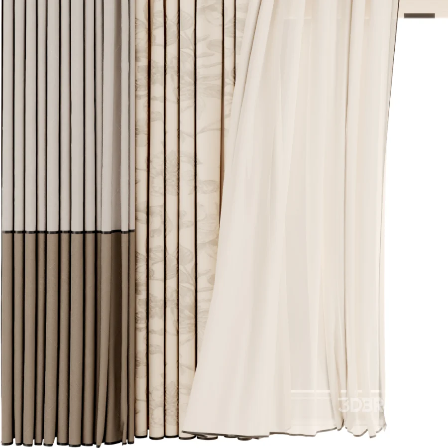 Silk and Cotton Curtain Set 132 Image 4