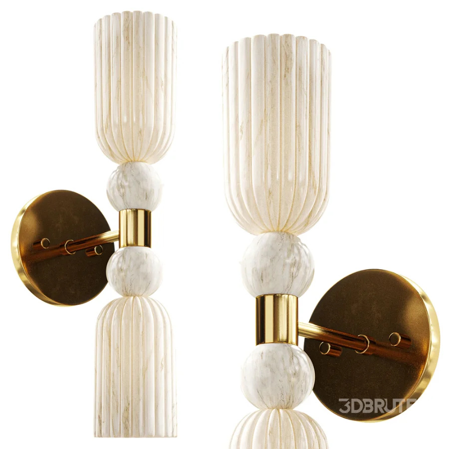 Luxurious wall lamp marble Image 5