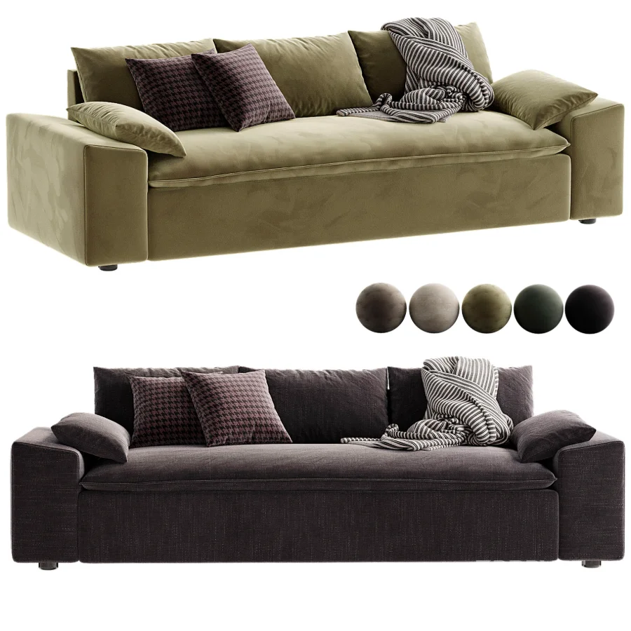 Algora White Performance Fabric Sleeper Sofa Image 4