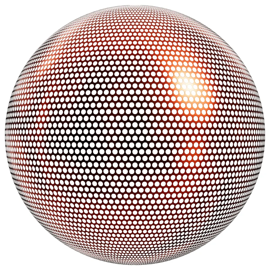 FB327 Metal Patterned circular steel | PBR | 6MAT | 4K Image 2