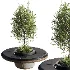 Bench with Plants – Urban Furniture 06 - Thumbnail 1