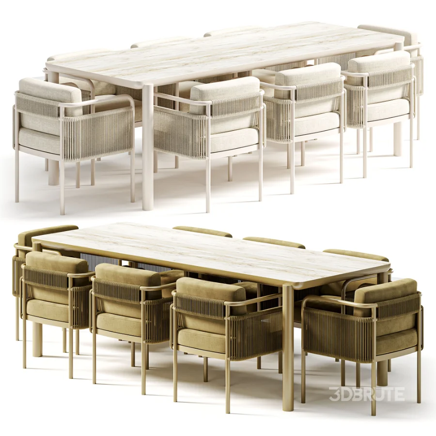 Garden Furniture Part 1 Table Садовая МебельCтол + Стулья Image 7