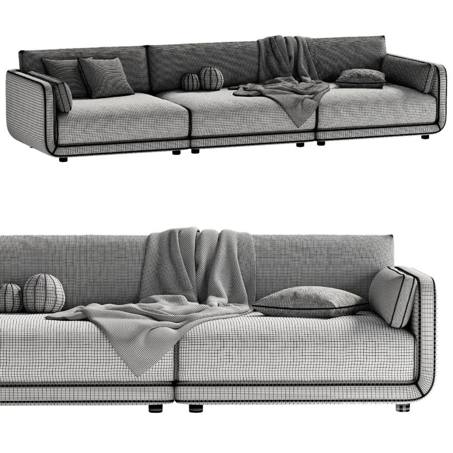Naples Upholstered Sofa Image 4