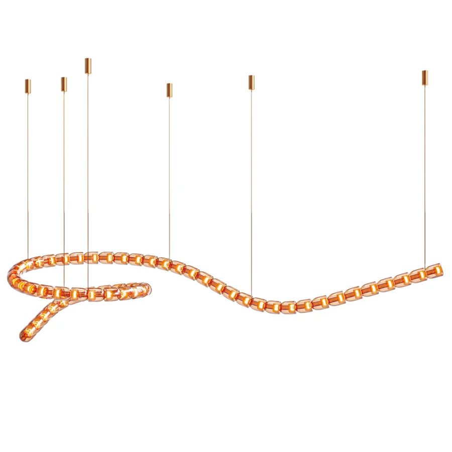 Gabriel Wave LED Chandelier Image 5