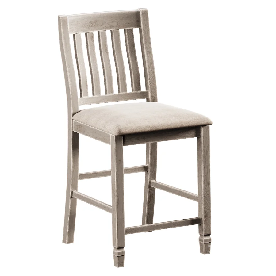 Gray Barn Slat Back Counter Stool Image 3