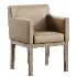 Morgan Track Arm Fabric Dining Armchair - Thumbnail 4