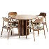 Hiroshima chair,Moon table Dantonehome Dining set - Thumbnail 1