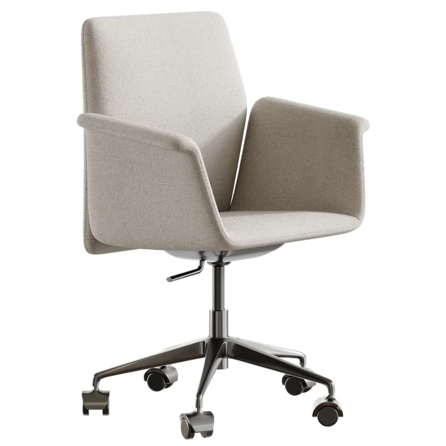 Swivel leather office chair Image 2