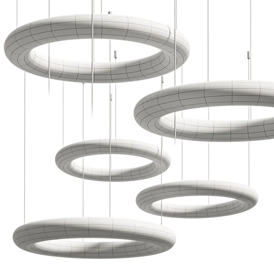 Aurelia Alabaster Ring Pendant Light Image 5