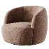 Tayson Swivel Armchair Stone - Thumbnail 4