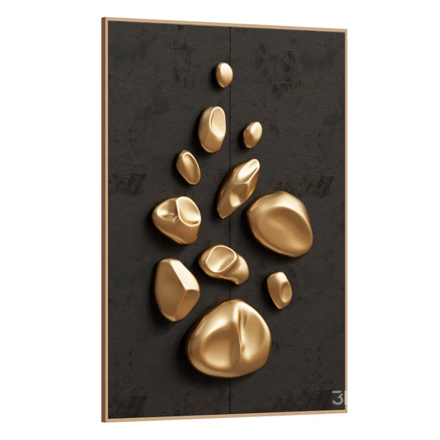 Gold Bubble Wall Decor Image 2