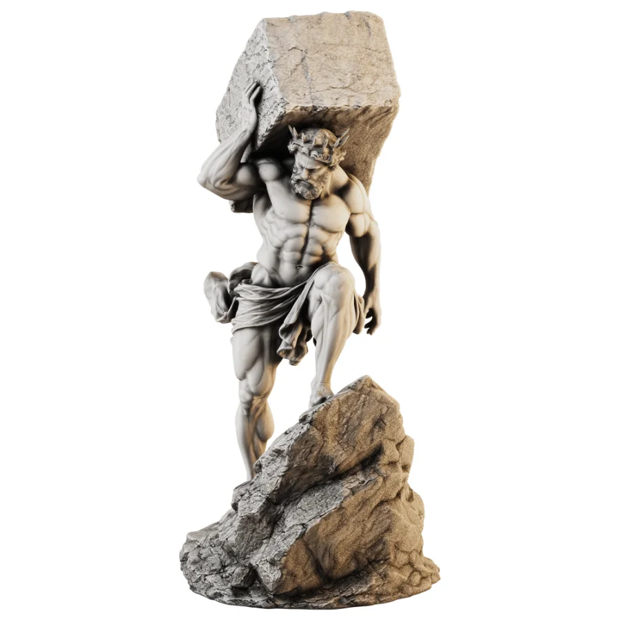 Atlas Burden Statue Image 2