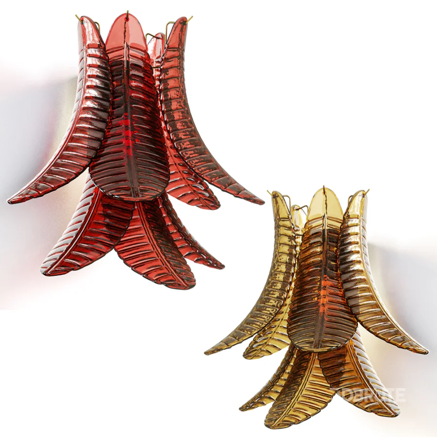 Murano glass wall lamp Image 3