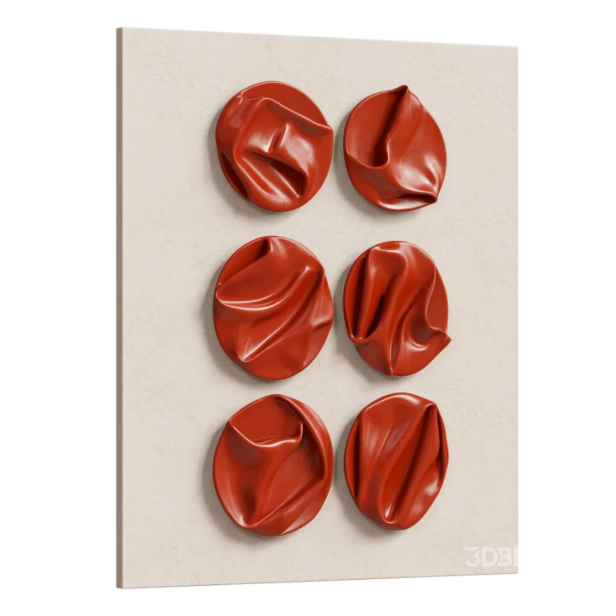 Wall Decor Abstract Folded Round Metal Panel 22 Image 4
