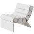 Brialle Boucle Upholstered Armless Accent Chair - Thumbnail 4