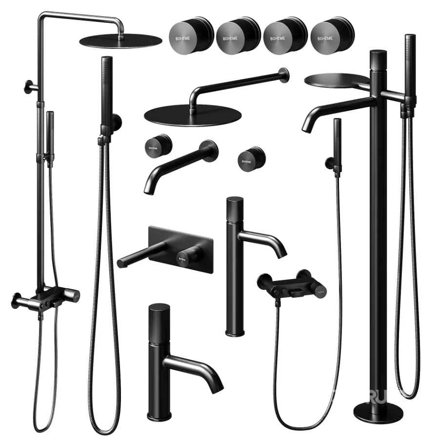 Boheme STICK LINEA Bathroom Faucet Set 02 Image 3