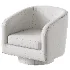 Velvet Boucle Upholstered Accent Chairs Swivel Barrel Chair - Thumbnail 2