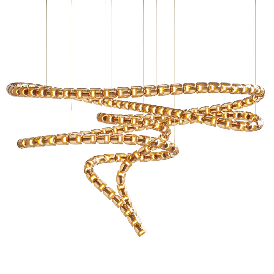Gabriel Spiral LED Chandelier Image 5
