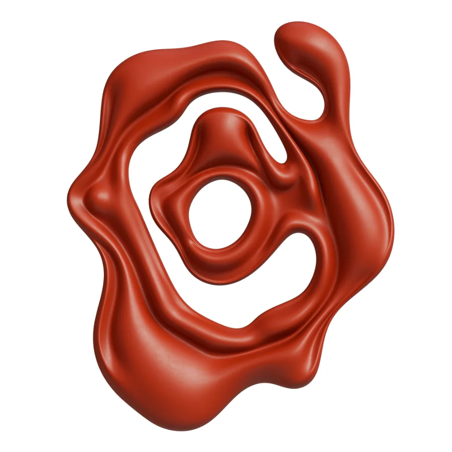 Wall Sculpture Modern Liquid Chrome Metal Image 3
